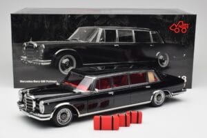 Mercedes 600 Pullman W100 Musta NZG 1:18 1071/50 Metalli — kuva 8 / 8