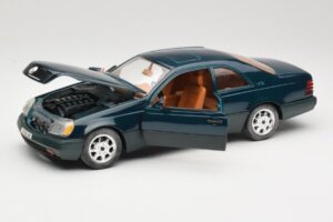 Mercedes 600 SEC C140 Vihreä Majorette 1:18 4418 Metalli — kuva 2 / 8