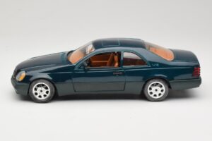 Mercedes 600 SEC C140 Vihreä Majorette 1:18 4418 Metalli — kuva 4 / 8