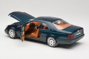 Mercedes 600 SEC C140 Vihreä Majorette 1:18 4418 Metalli — kuva 5 / 8