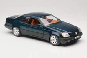Mercedes 600 SEC C140 Vihreä Majorette 1:18 4418 Metalli — kuva 6 / 8