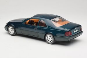 Mercedes 600 SEC C140 Vihreä Majorette 1:18 4418 Metalli — kuva 7 / 8