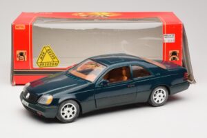 Mercedes 600 SEC C140 Vihreä Majorette 1:18 4418 Metalli — kuva 8 / 8