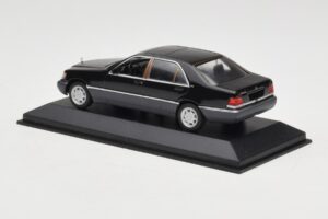 Mercedes 600 SEL W140 Black Metallic Minichamps 1:43 940035400 Metalli — kuva 3 / 4