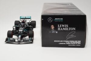 Mercedes AMG Petronas W11 #44 L. Hamilton Winner Tuscan GP 2020 Minichamps 1:18 110200944 Metalli — kuva 6 / 6