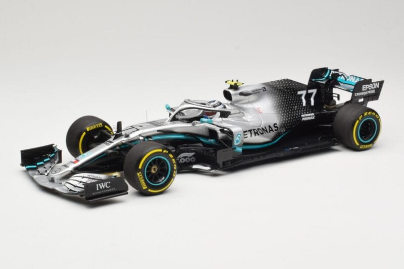 Mercedes AMG Petronas Motorsport W10 #77 V. Bottas 2nd Place Chinese GP 2019 Minichamps 1:18 110190377 Metalli