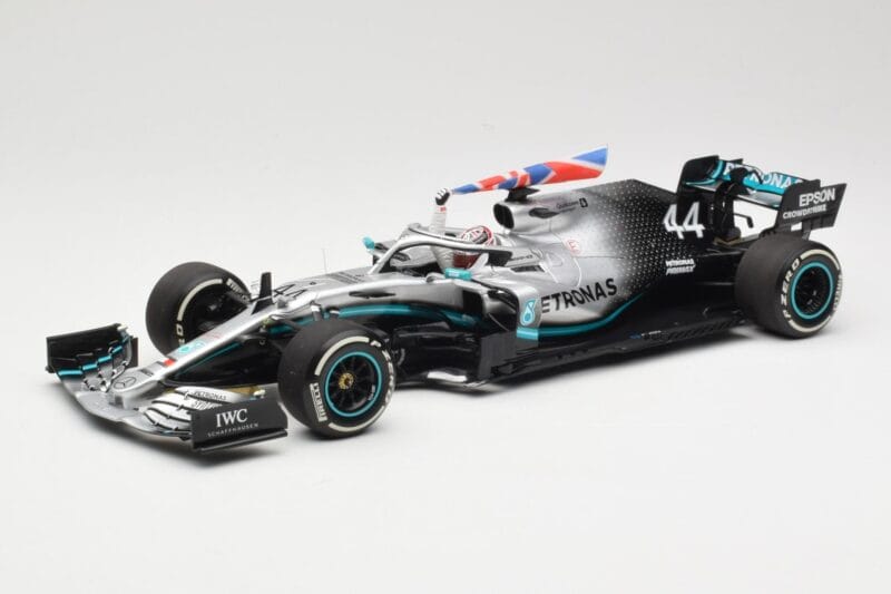 Mercedes AMG Petronas W10 #44 L. Hamilton Winner British GP 2019 Minichamps 1:18 110191044 Metalli
