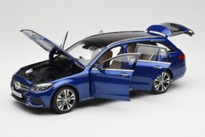 Mercedes C-Class S205 T-Modell Brilliant Sininen Metallic Norev 1:18 B66960257 Metalli — kuva 2 / 8