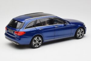 Mercedes C-Class S205 T-Modell Brilliant Sininen Metallic Norev 1:18 B66960257 Metalli — kuva 3 / 8