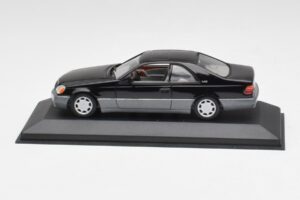 Mercedes C140 600 SEC Musta Minichamps 1:43 32600 Metalli