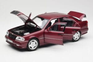 Mercedes AMG C36 W202 Almandine Punainen Norev 1:18 B66040706 Metalli — kuva 2 / 8