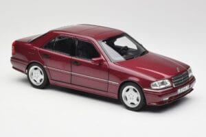 Mercedes AMG C36 W202 Almandine Punainen Norev 1:18 B66040706 Metalli — kuva 6 / 8