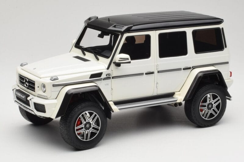 Mercedes G 63 AMG 4x4 Squared Polar White Almost Real 1:18 820203 Metalli