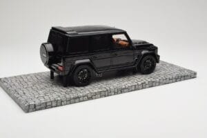 Mercedes Brabus 850 6.0 Widestar G63 W463 Obsidian Black Metallic Minichamps 1:18 107032400 Metalli — kuva 2 / 6