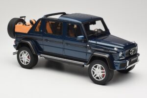 Mercedes Maybach G650 Landaulet Tummansininen GT Spirit 1:18 GT174 Hartsi — kuva 4 / 6