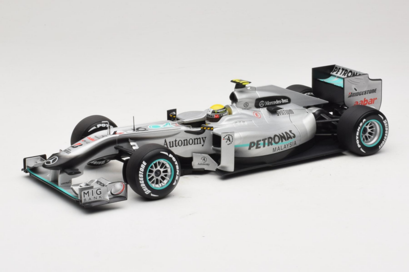 Mercedes MGP W01 #4 N. Rosberg Mercedes GP 2010 Minichamps 1:18 110100004 Metalli