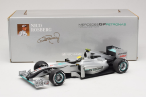 Mercedes MGP W01 #4 N. Rosberg Mercedes GP Showcar 2010 Minichamps 1:18 150100074 Metalli — kuva 7 / 7