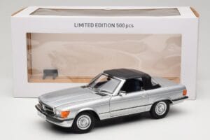 Mercedes R107 380 SL Hopea Norev 1:18 183725 Metalli — kuva 8 / 8