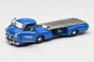 Mercedes Renntransporter Blue Wonder CMC 1:43 M-036K Metalli — kuva 2 / 8