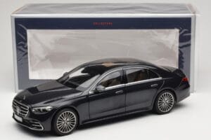 Mercedes S-Class W223 AMG Line Anthracite Blue Norev 1:18 183800 Metalli — kuva 8 / 8