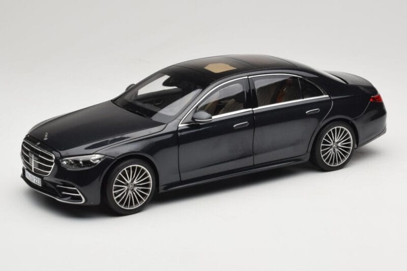 Mercedes S-Class W223 AMG Line Anthracite Blue Norev 1:18 183800 Metalli