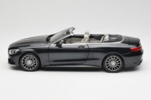 Mercedes S-Class Cabriolet A217 Magnetite Musta Metallic Norev 1:18 B66960354 Metalli — kuva 4 / 8