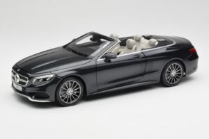 Mercedes S-Class Cabriolet A217 Magnetite Musta Metallic Norev 1:18 B66960354 Metalli