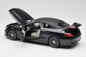 Mercedes S-Class Cabriolet A217 Magnetite Musta Metallic Norev 1:18 B66960354 Metalli — kuva 5 / 8