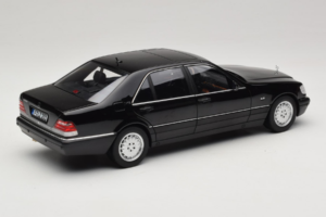 Mercedes S-Class W140 S600 Obsidian Black Metallic Norev 1:18 183045 Metalli — kuva 3 / 8