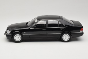 Mercedes S-Class W140 S600 Obsidian Black Metallic Norev 1:18 183045 Metalli — kuva 4 / 8