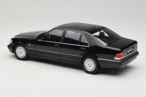 Mercedes S-Class W140 S600 Obsidian Black Metallic Norev 1:18 183045 Metalli — kuva 7 / 8