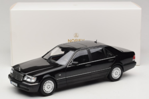 Mercedes S-Class W140 S600 Obsidian Black Metallic Norev 1:18 183045 Metalli — kuva 8 / 8