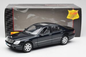 Mercedes S-Class W220 Sininen Maisto 1:18 56051 Metalli — kuva 8 / 8