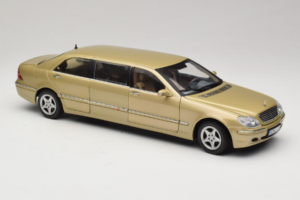 Mercedes S-Class W220 Pullman Gold Metallic Sun Star 1:18 4113 Metalli — kuva 6 / 8