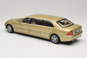 Mercedes S-Class W220 Pullman Gold Metallic Sun Star 1:18 4113 Metalli — kuva 7 / 8