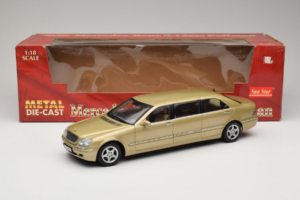 Mercedes S-Class W220 Pullman Gold Metallic Sun Star 1:18 4113 Metalli — kuva 8 / 8