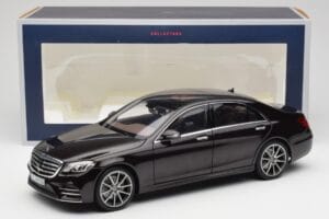 Mercedes S-Class W222 AMG Line Ruby Musta Metallic Norev 1:18 183483 Metalli — kuva 8 / 8