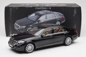 Mercedes S-Class W222 Musta Metallic Norev 1:18 183480 Metalli — kuva 8 / 8