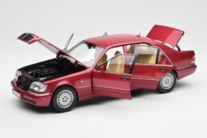 Mercedes S500 W140 Punainen Metallic Norev 1:18 183579 Metalli — kuva 2 / 8