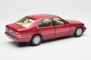 Mercedes S500 W140 Punainen Metallic Norev 1:18 183579 Metalli — kuva 3 / 8