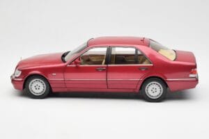 Mercedes S500 W140 Punainen Metallic Norev 1:18 183579 Metalli — kuva 4 / 8