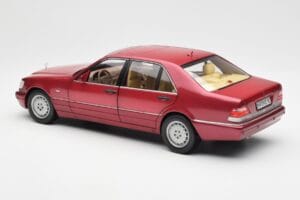 Mercedes S500 W140 Punainen Metallic Norev 1:18 183579 Metalli — kuva 7 / 8