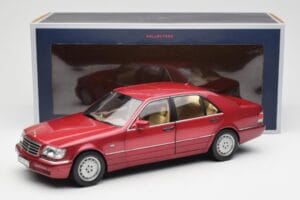 Mercedes S500 W140 Punainen Metallic Norev 1:18 183579 Metalli — kuva 8 / 8