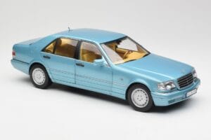 Mercedes S500 W140 Turkoosi Metallic Norev 1:18 183561 Metalli — kuva 6 / 8