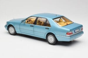Mercedes S500 W140 Turkoosi Metallic Norev 1:18 183561 Metalli — kuva 7 / 8