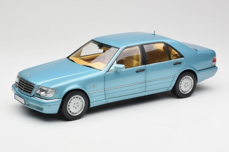 Mercedes S500 W140 Turkoosi Metallic Norev 1:18 183561 Metalli
