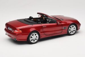 Mercedes SL 500 R230 Red Metallic Rajoitettu Painos Norev 1:18 183841 Metalli — kuva 3 / 8