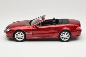 Mercedes SL 500 R230 Red Metallic Rajoitettu Painos Norev 1:18 183841 Metalli — kuva 4 / 8