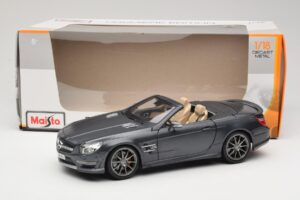 Mercedes SL65 AMG Black Series R230 Matte Black Maisto 1:18 36198 Metalli — kuva 8 / 8