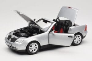 Mercedes SLK R170 Brilliant Silver Norev 1:18 183020 Metalli — kuva 2 / 9
